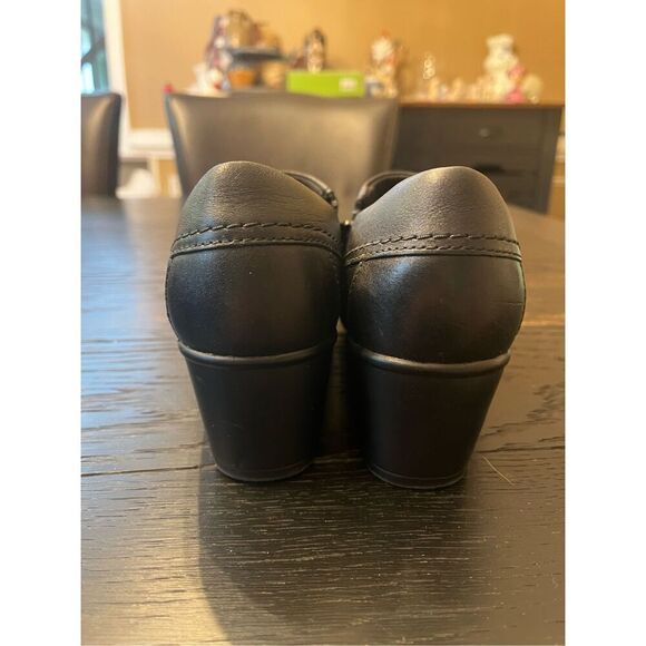 Clarks Black Genette Danby Leather Clogs sz 7 NWOT - Picture 5 of 7